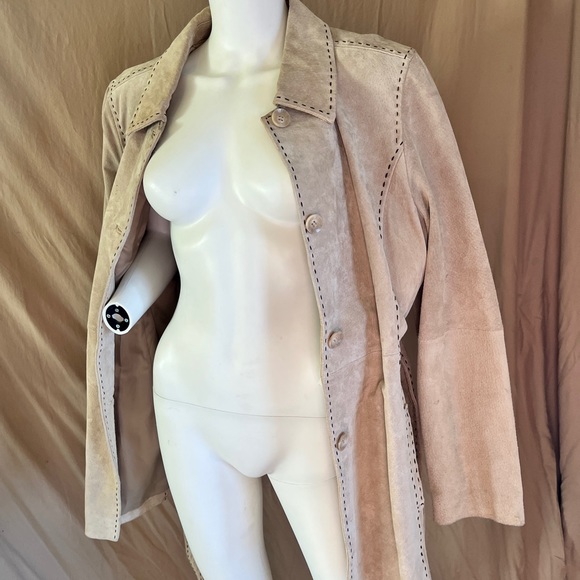 Running Wild REAL Leather Suede Jacket / Coat - Picture 3 of 8